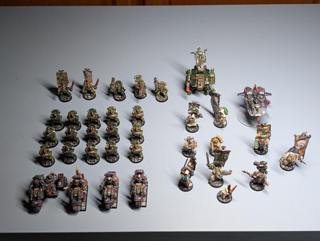 Warhammer 40k DarkAngels Army uit de jaren 90 in metal, Hobby en Vrije tijd, Wargaming, Ophalen, Warhammer, Figuurtje(s)