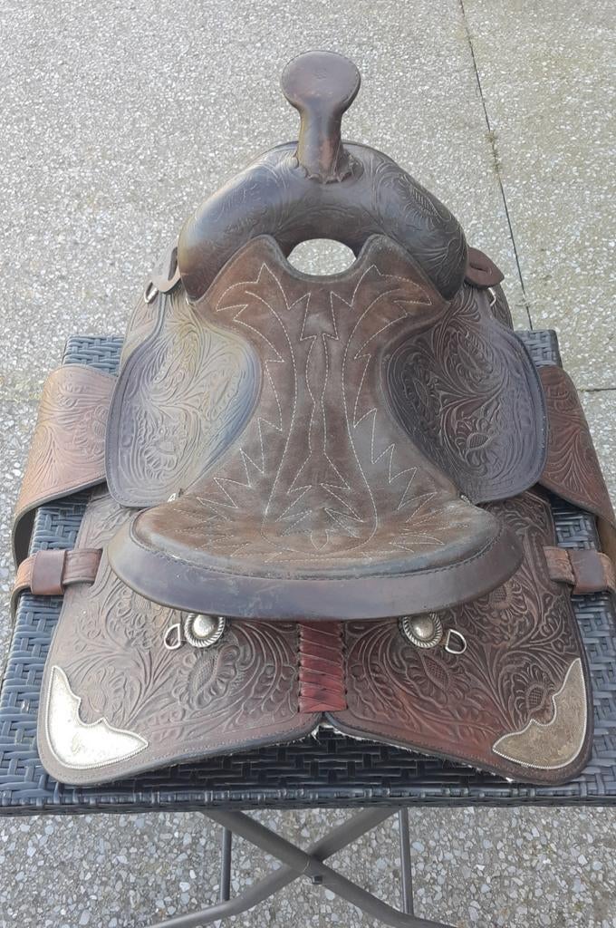 Selle western Simco 5567 cuir., Animaux & Accessoires, Chevaux & Poneys | Selles, Enlèvement, Utilisé, Western