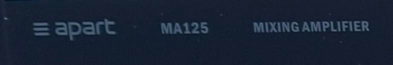 Ampli pro  APART M125, Muziek en Instrumenten, Versterkers | Keyboard, Monitor en PA, Ophalen, P.A.