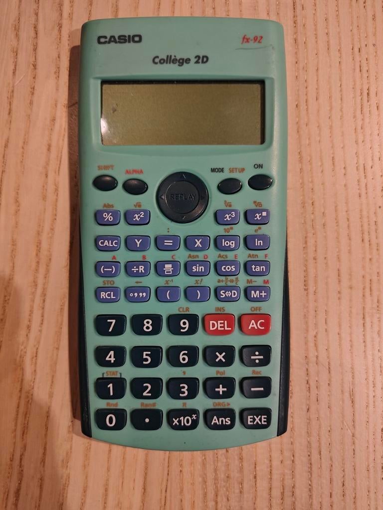 Casio fx-92 2D-rekenmachine voor middelbare scholen, Ophalen