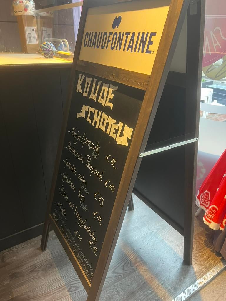 Horeca stoepbord, Zakelijke goederen, Ophalen