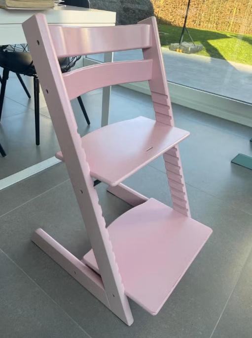 Stokke Tripp Trapp lichtroze, Ophalen, Gebruikt, Meegroeistoel