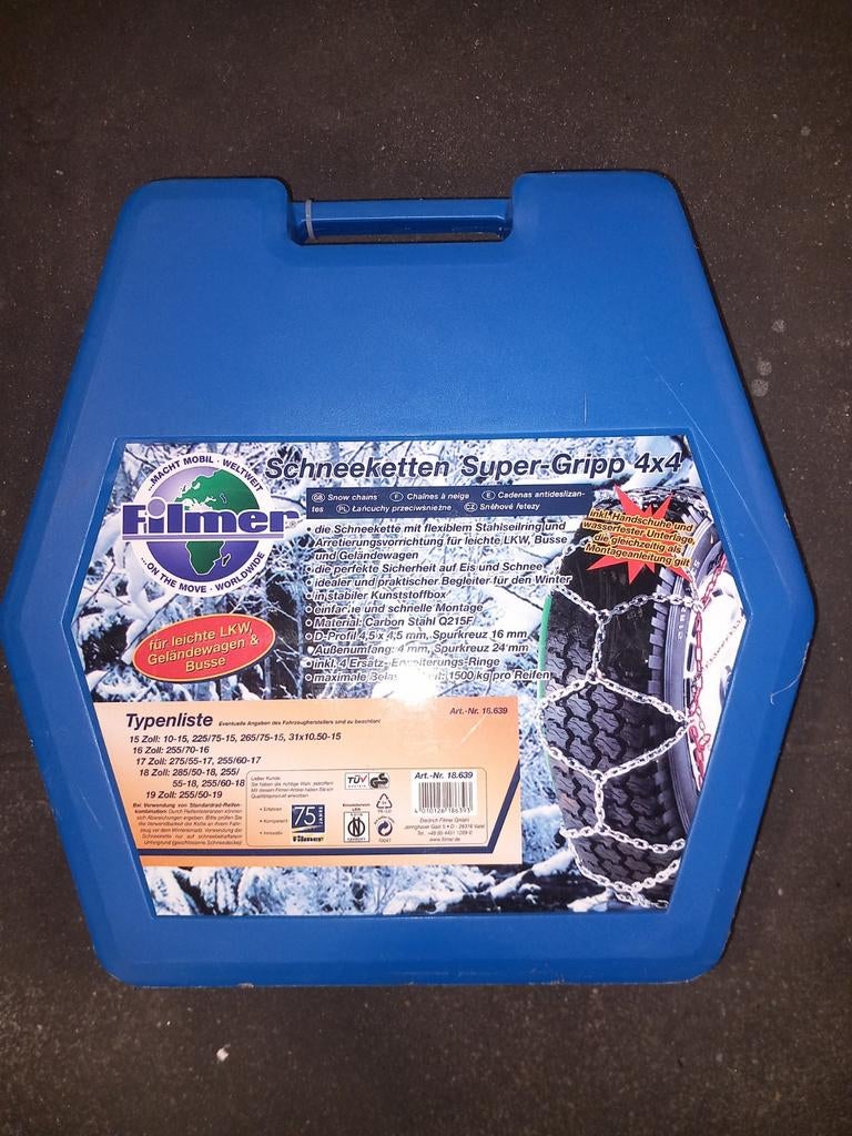 Sneeuw kettingen 44, Ophalen