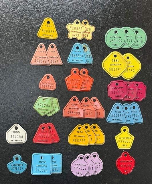 Fietsplaten provincie Antwerpen - 40-tal, Ophalen, Overige typen