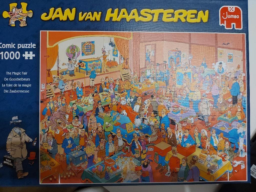 Puzzel De Goochelbeurs Jan Van Haasteren, Ophalen, 500 t/m 1500 stukjes, Nieuw, Legpuzzel