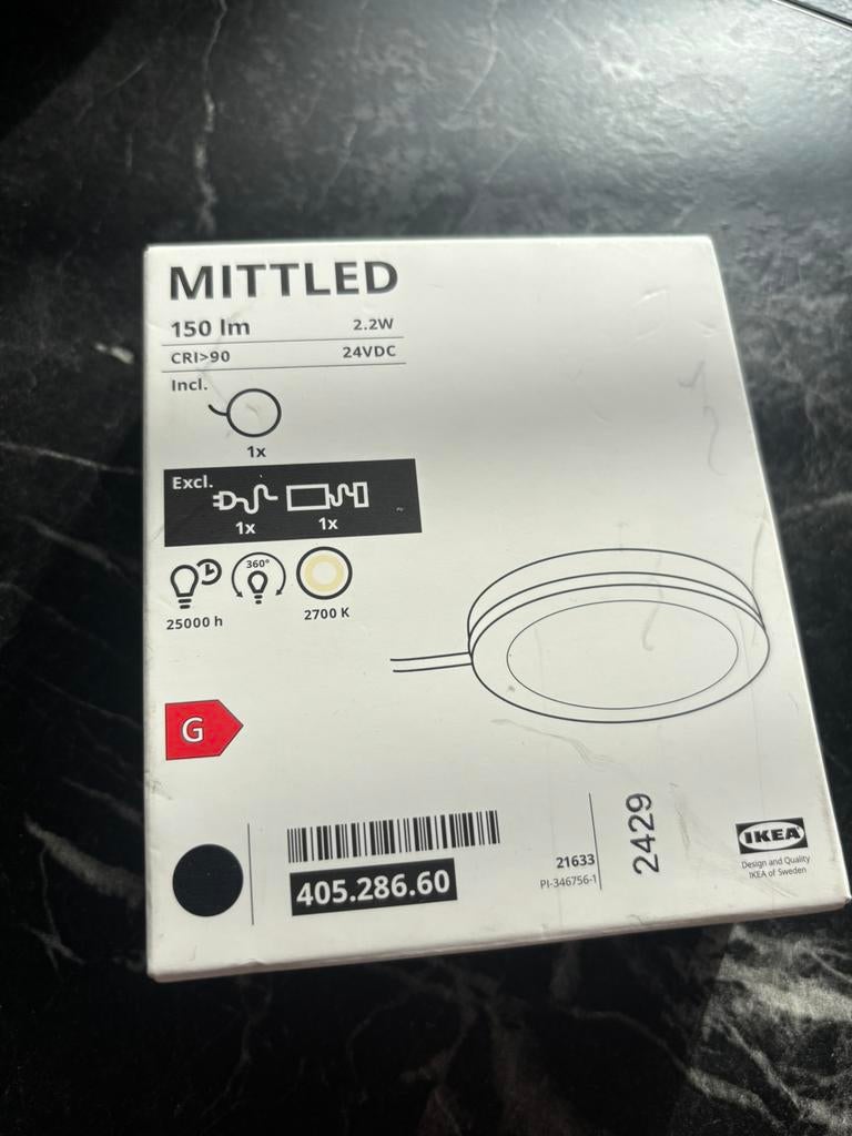 Projecteur LED IKEA Mittled à intensité réglable, Maison & Meubles, Lampes | Lampes en vrac, Enlèvement, Comme neuf