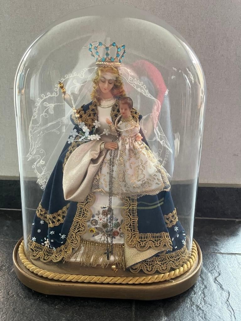 Maria met kindje onder stolp, Antiek en Kunst, Ophalen