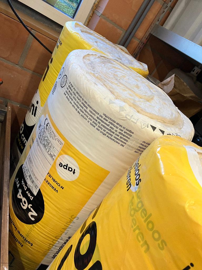 Isolatiemateriaal, Bricolage & Construction, Isolation & Étanchéité, Neuf, Enlèvement, 12 cm ou plus, Laine de verre