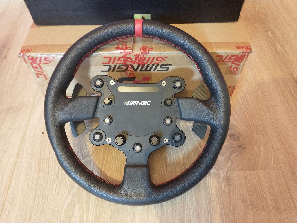Simagic GTS Steering Wheel (Leather), Ophalen of Verzenden, Zo goed als nieuw