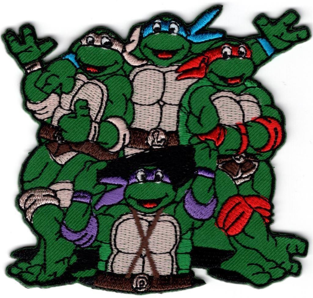 Teenage Mutant Ninja Turtles stoffen opstrijk patch embleem, Verzamelen, Kleding en Patronen, Verzenden, Nieuw