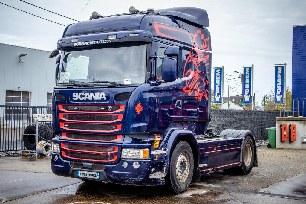 Scania R450+INTARDER+KIPHYDR+65T+FULL OPTION (bj 2015), Auto's, Vrachtwagens, Automaat, Achterwielaandrijving, Euro 6, Scania