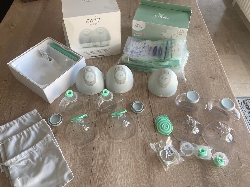 Elvie pump - dubbele draadloze borstkolf + extra pomp, Kinderen en Baby's, Overige Kinderen en Baby's, Zo goed als nieuw, Ophalen