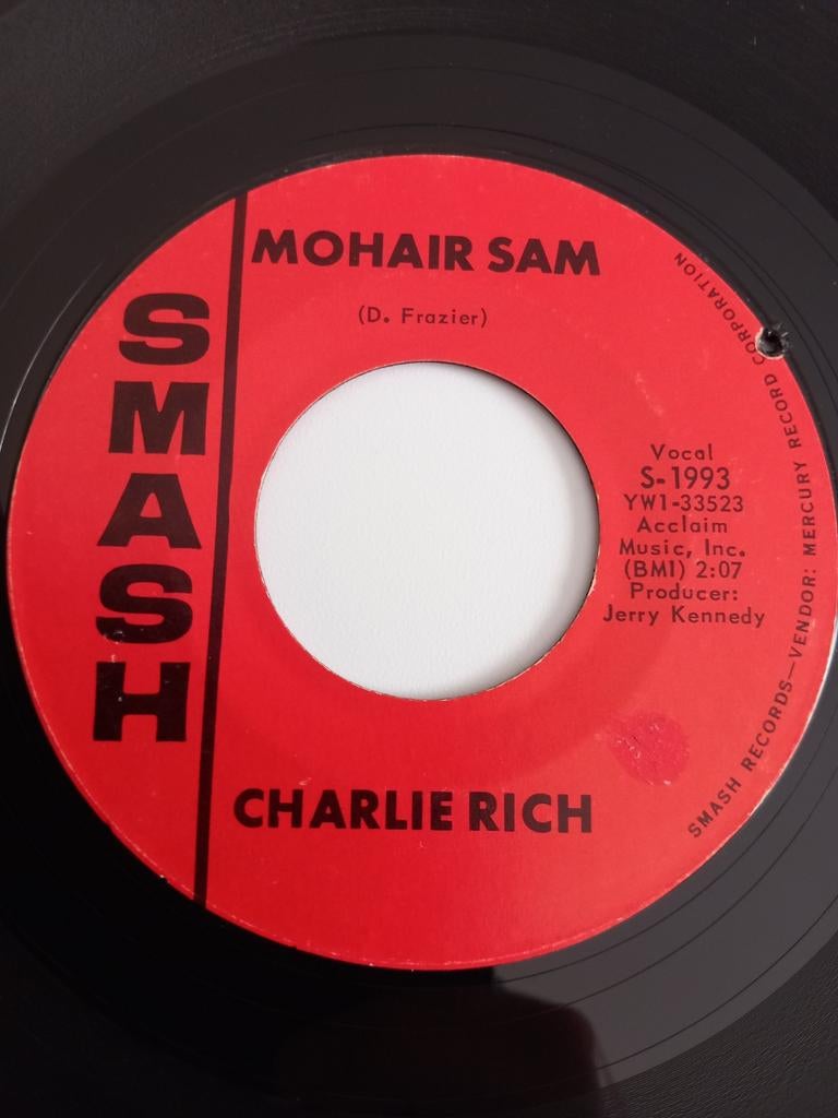 CHARLIE RICH. SAM MOHAIR. OLDIES ROCKING  USA 45T
