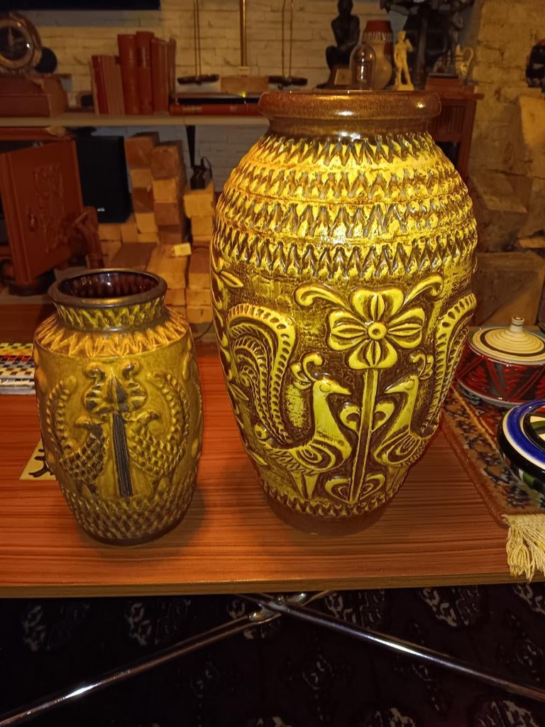 Koppel Bay West Germany vazen, Ophalen of Verzenden