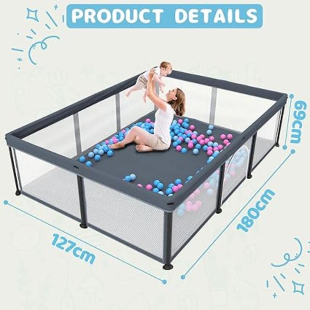 Babybox Babypark set met matras SNELLE GRATIS LEVERING, Verzenden, -, Nieuw, 159,99