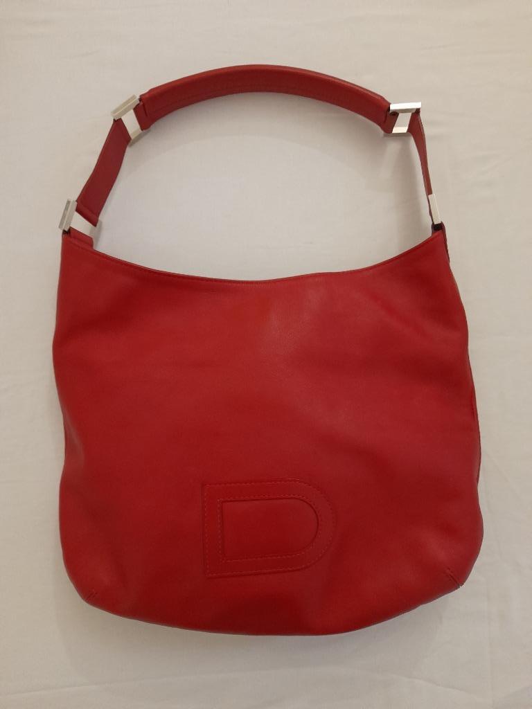 Prachtige Red Le Louise Delvaux handtas, Ophalen, Gebruikt, Rood, Handtas