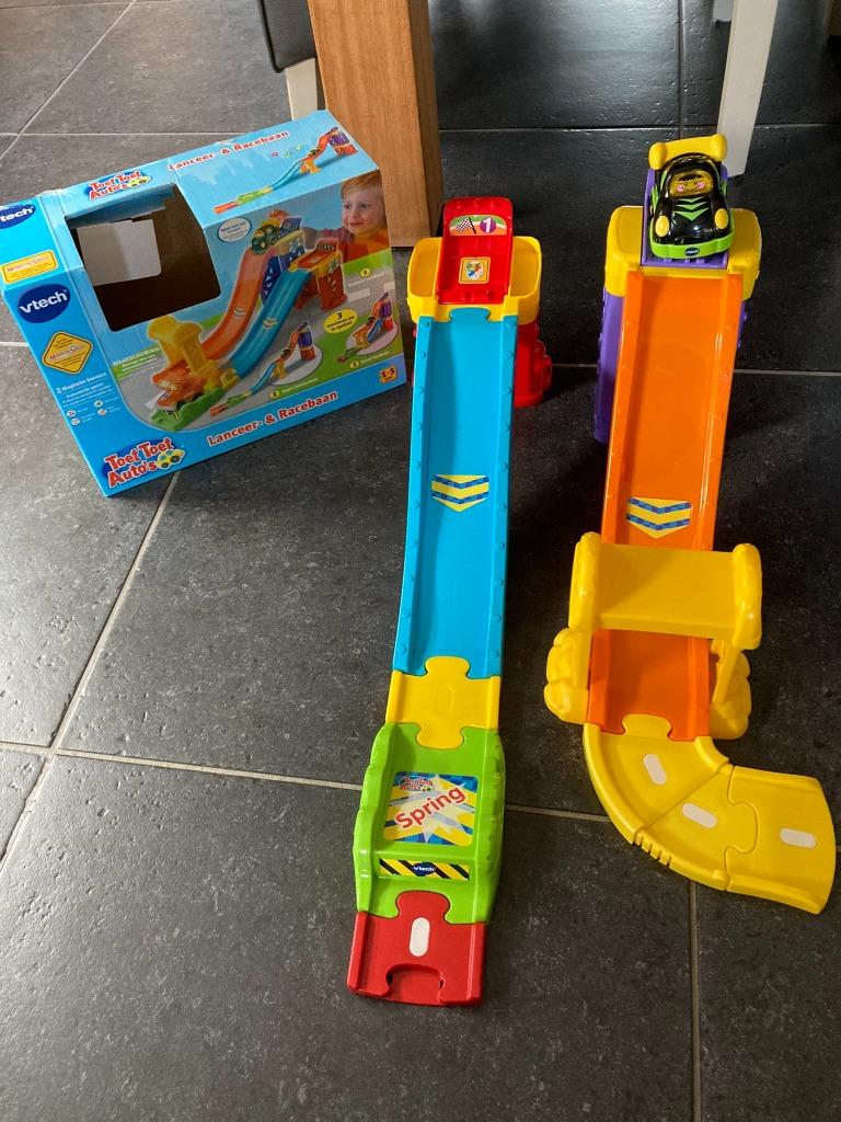 Toet toet auto's racebaan, Kinderen en Baby's, Speelgoed | Vtech, Ophalen, Gebruikt, 6 maanden tot 2 jaar