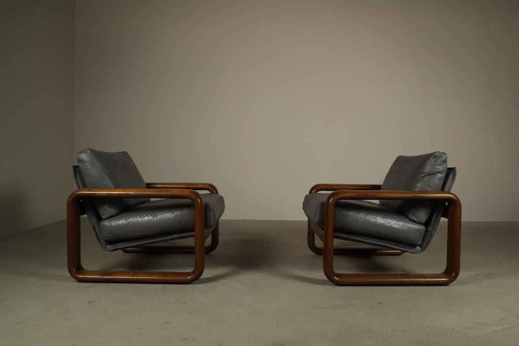 Lounge chairs by Burkhard Vogtherr for Rosenthal, 1970s, Ophalen