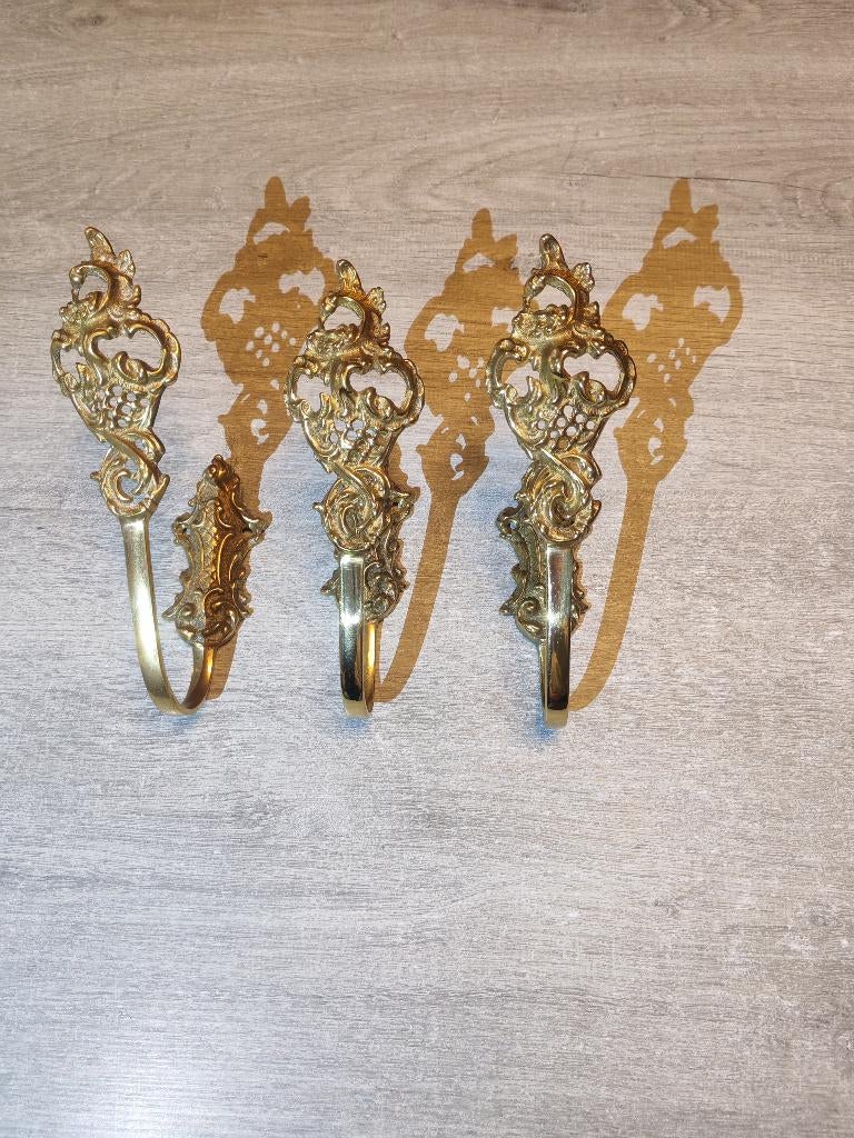 lot de 3 embrasses laiton patiné, Ophalen of Verzenden