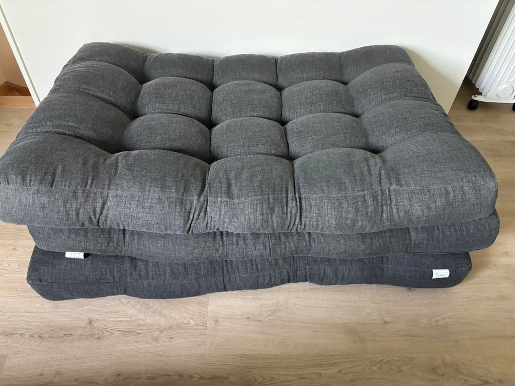 Palletkussens - donkergrijs, Tuin en Terras, Tuinmeubel-accessoires, Ophalen, Gebruikt