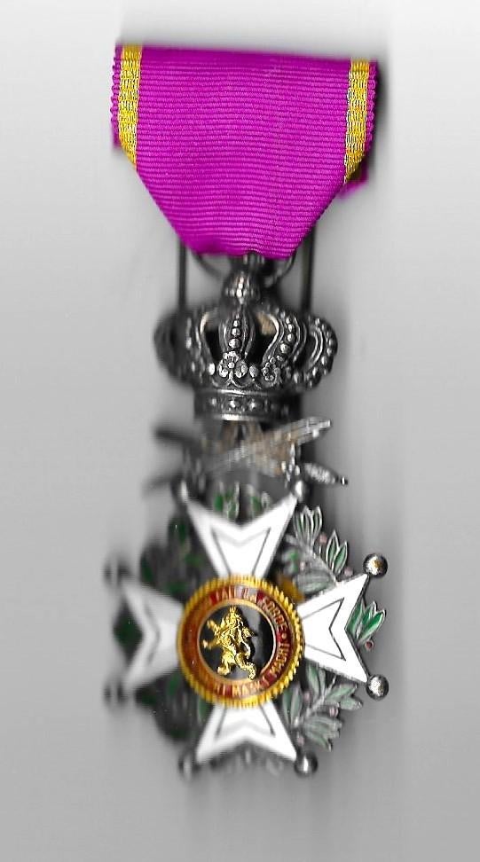 Médaille de l'Ordre de Léopold, Envoi, Armée de terre, Ruban, Médaille ou Ailes