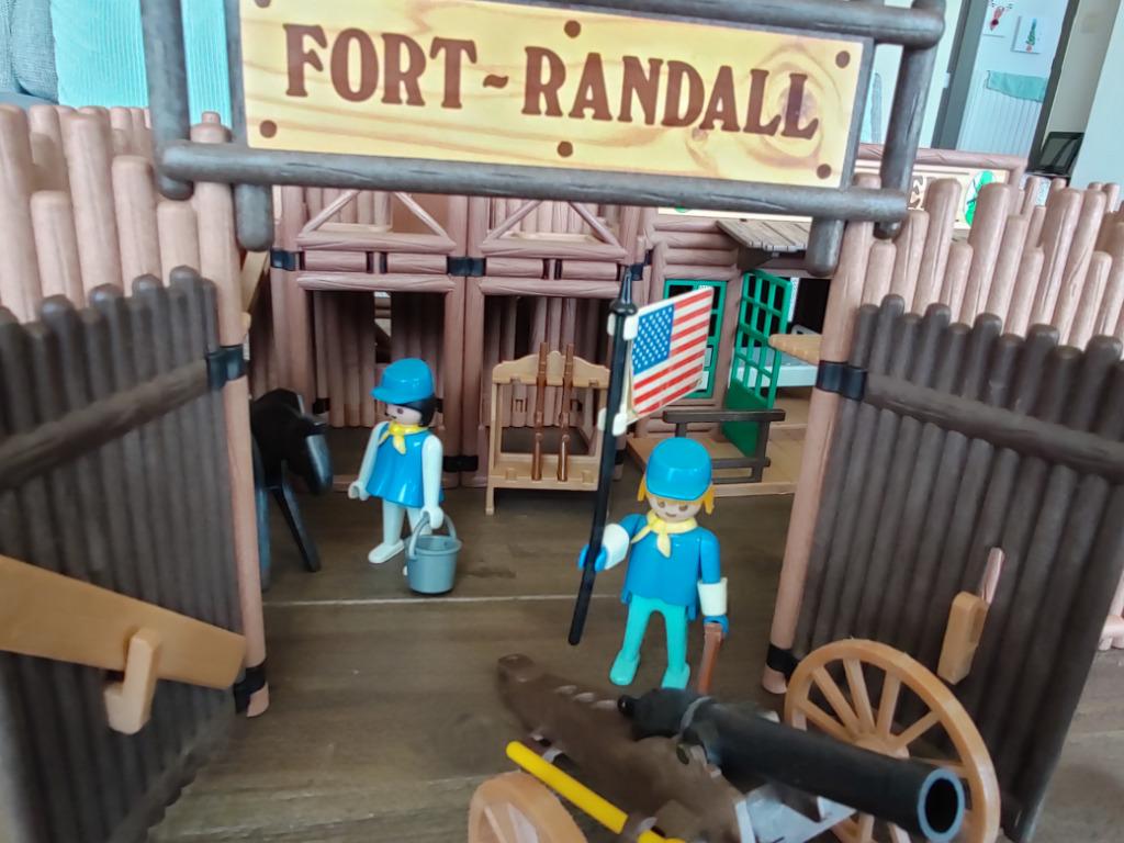 Vintage Playmobil 3419 - Western Fort Randall 1980, Enlèvement, Comme neuf, Ensemble complet