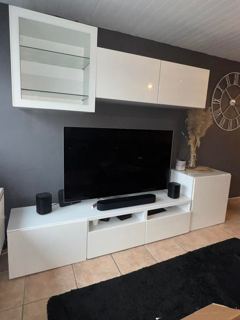 Meuble IKEA BESTA blanc – déjà monté, Maison & Meubles, Enlèvement ou Envoi