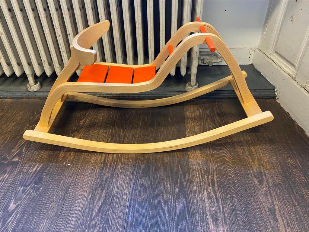 Schommelpaard, Ophalen, Gebruikt, Hout