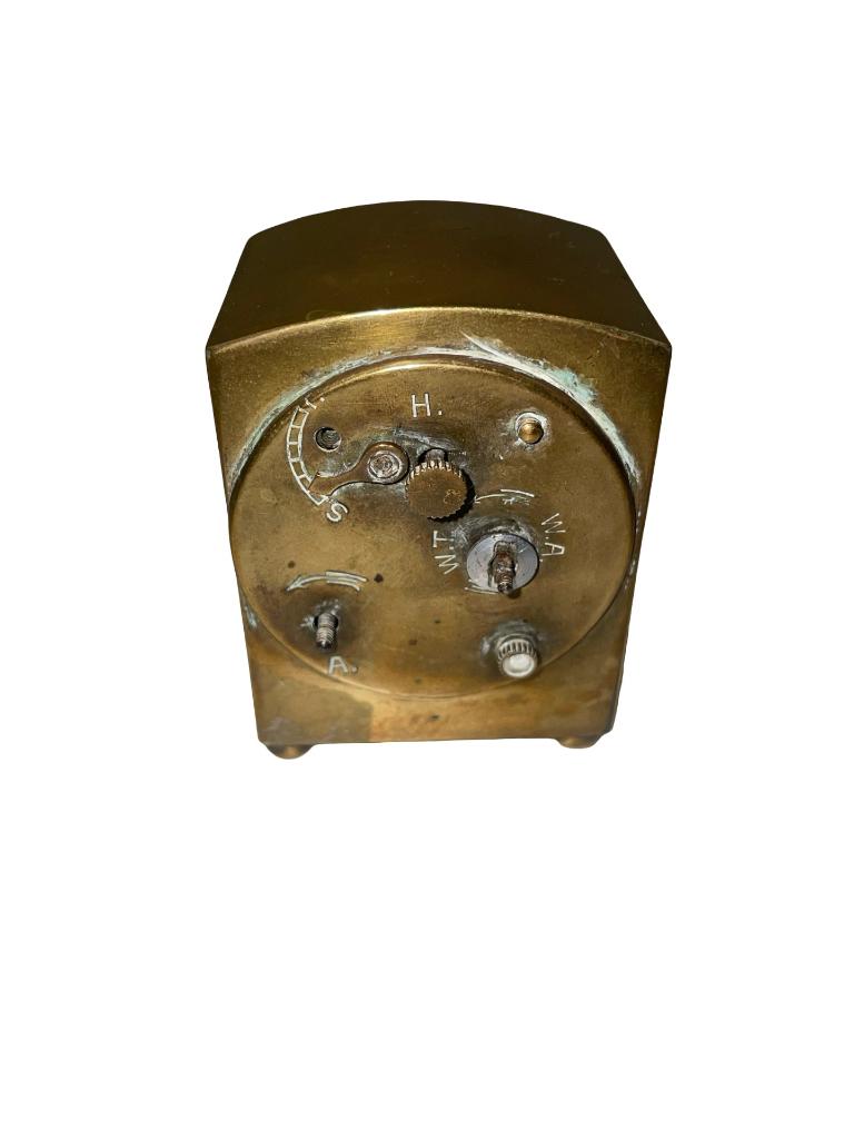 Réveil De Voyage Vintage TimeMaster – Laiton Et Cuir, Fonctionne, Dans Sa Boîte