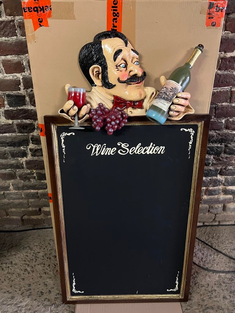 Stijlvol decoratief stoepbord wijnkaart, Ophalen, Nieuw, Overige typen
