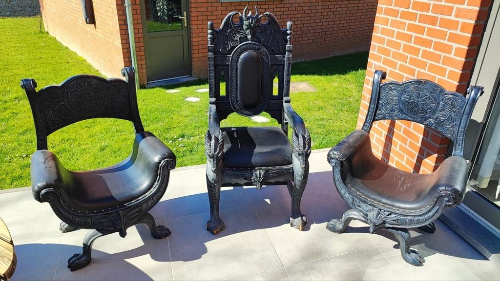 Salon dragon trône et sièges, Enlèvement, Utilisé