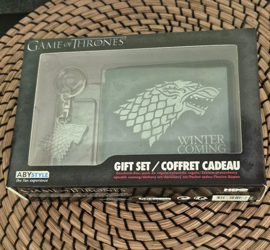 Coffret cadeau Game of Thrones porte-clés+portefeuille, Collections, Enlèvement, Neuf