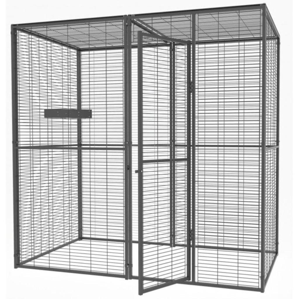Volière jardin 2x1x2 m toit maille cage ara cage perroquet, Animaux & Accessoires, Oiseaux | Cages & Volières, Envoi, Neuf, Métal