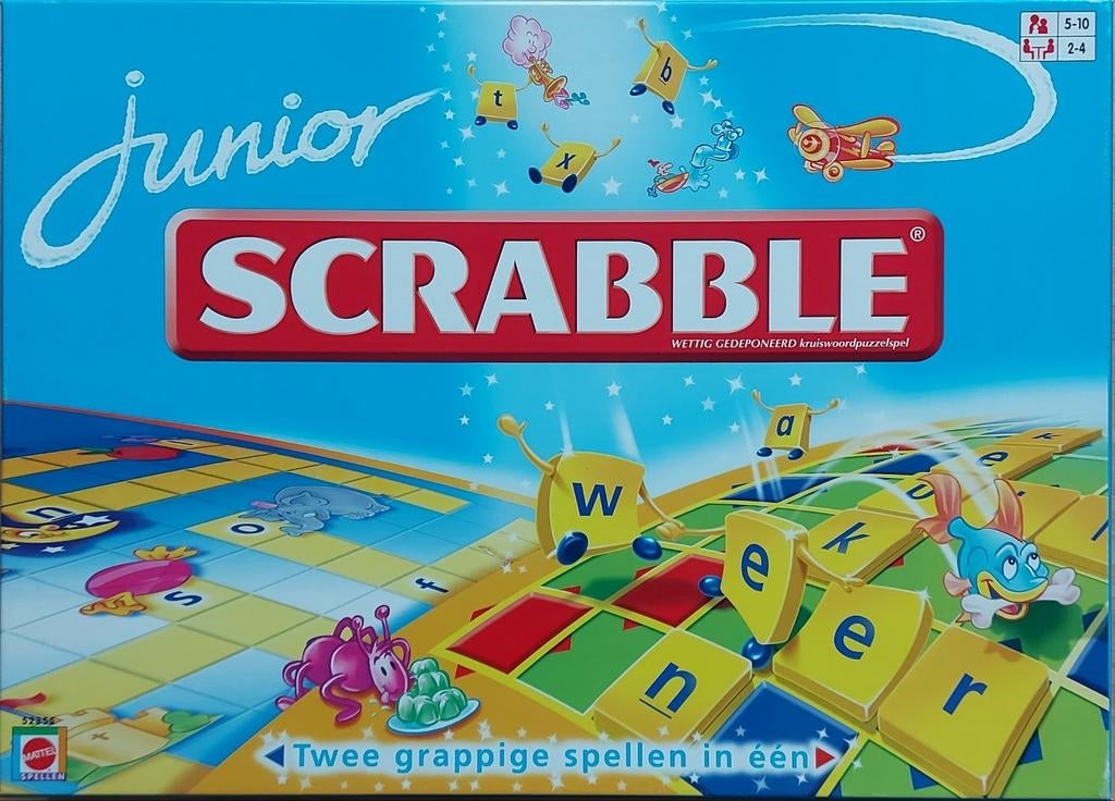 Ongebruikte Scrabble Junior, 2 spellen, Een of twee spelers, Ophalen of Verzenden, Nieuw, Mattel