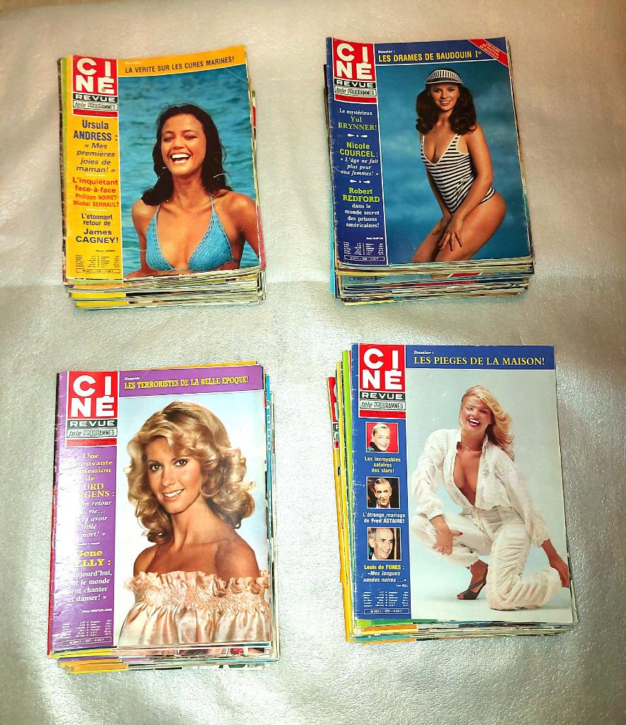 Cine Revue, Années 70, 80 (Lot de 500), Livres, Cinéma, Tv & Médias, Comme neuf, Cinéma ou Adaptation TV, Enlèvement ou Envoi