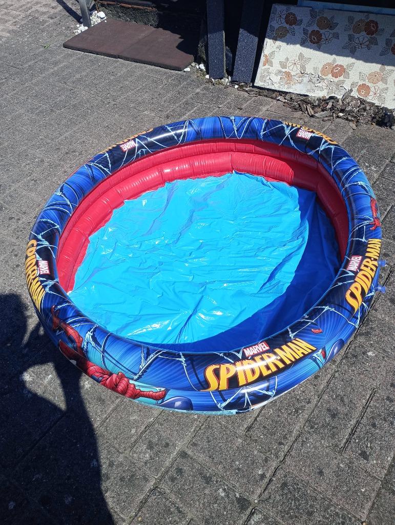 kinderzwembad Spiderman 3€ opblaasbare dino 2€, Jardin & Terrasse, Piscines, Utilisé, Piscine gonflable, Moins de 80 cm, Moins de 200 cm