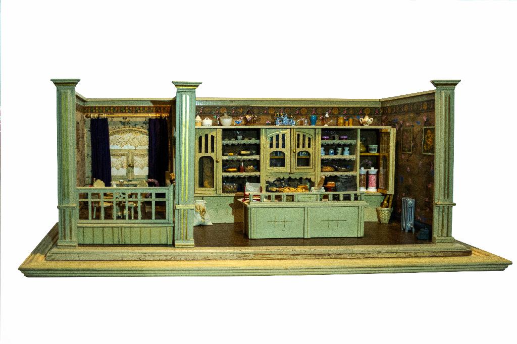 maquette artisanale d'une boulangerie+ salon de dégustation, Enlèvement ou Envoi