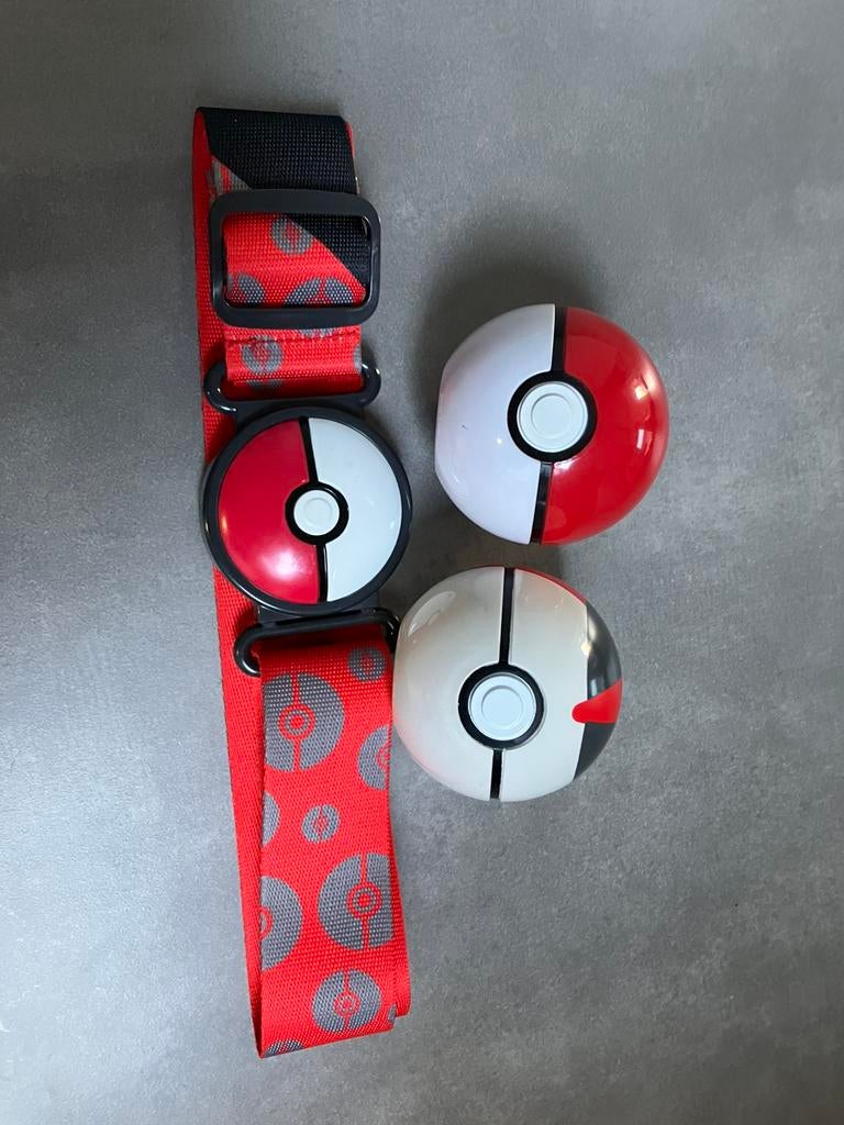 Pokemon riem + 2 ballen, Kinderen en Baby's, Speelgoed | Actiefiguren, Ophalen of Verzenden, Gebruikt