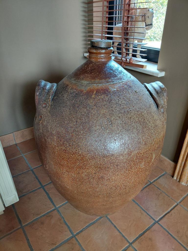 Oude geglazuurde Franse kruik, Antiek en Kunst, Antiek | Woonaccessoires, Ophalen of Verzenden