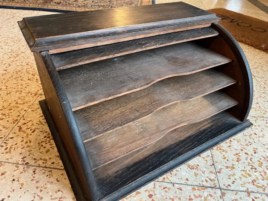 Range-courrier à volet en bois debut XXe à restaurer, Enlèvement ou Envoi