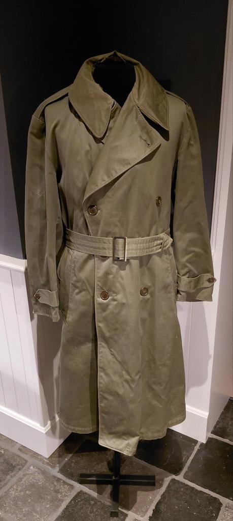 US army trench coat officers overcoat, Ophalen of Verzenden