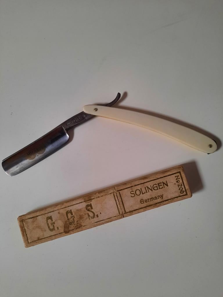 Scheermes G.G.S. No. 200 – Solingen – originele doos, Ophalen of Verzenden, Gebruikt, Overige typen