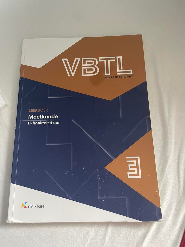 VBTL 3 – leerboek meetkunde (D – 4 uur) , Ophalen of Verzenden, Gelezen, Nederlands