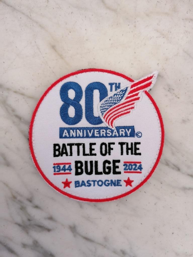 Patch 80 years Bataille des Ardennes 2024 Bastogne, Enlèvement ou Envoi