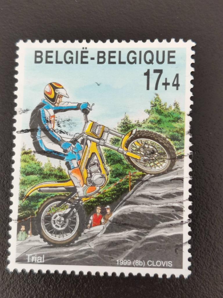 Belgique 1999 - sport motos - timbre surtaxé, Enlèvement ou Envoi, Affranchi, Sport