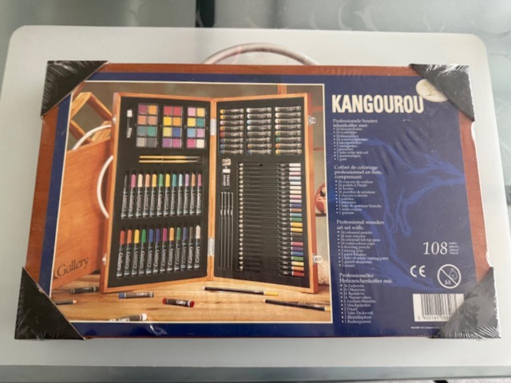 Nieuw/onuitgepakt professionele houten tekenkoffer 108 stuks, Ophalen of Verzenden, Nieuw