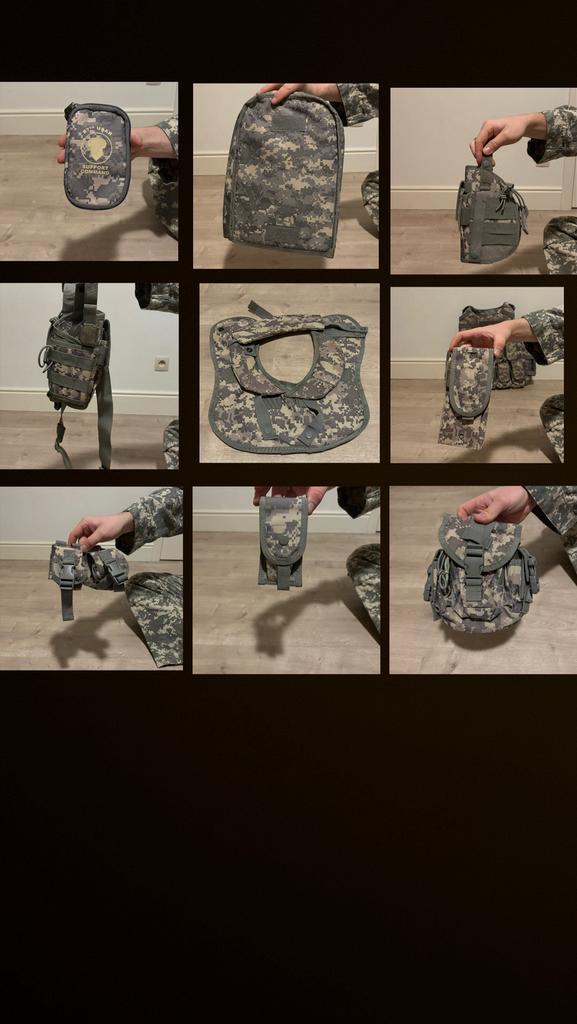 Originele US Army ACU / UCP tactische gear – complete set, Ophalen of Verzenden, Landmacht, Kleding of Schoenen