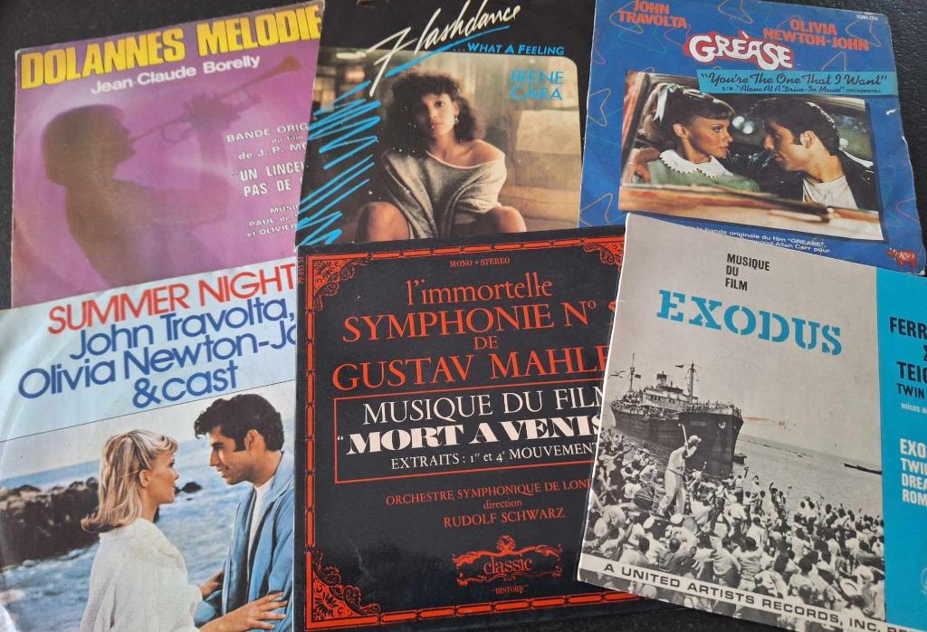 Lot 36 x 7" Vinyl - Soundtrack / 45 Tours, Enlèvement ou Envoi, Utilisé, Autres formats