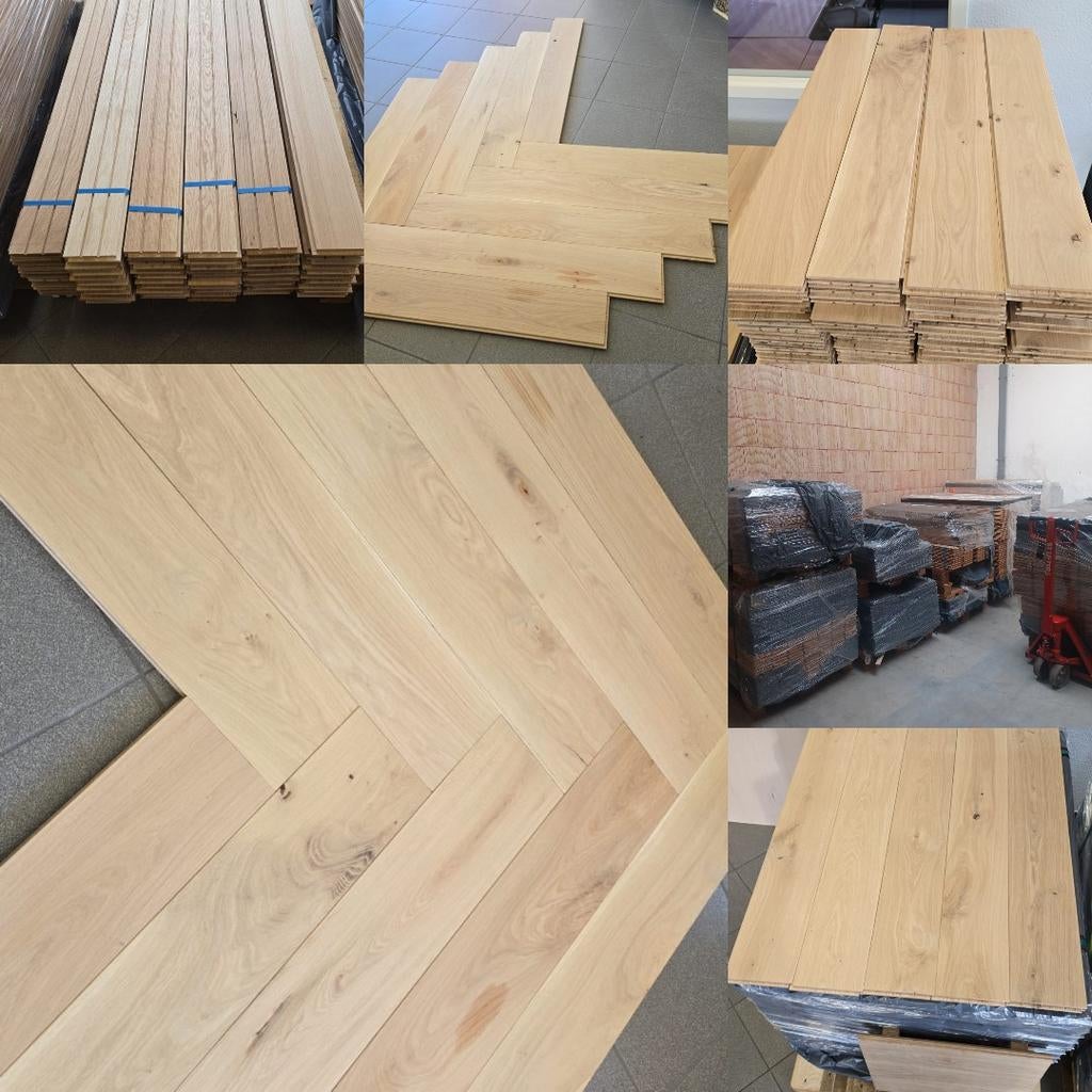 Parquet en chêne massif à 60€/m2, Enlèvement, Neuf, Parquet