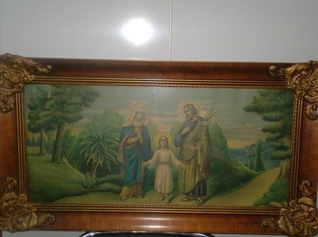 KADER HEILIGE FAMILIE :, Antiquités & Art, Art | Peinture | Classique, Enlèvement